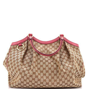 Gucci Sukey Tote Gg Canvas With Leather #239075G77B